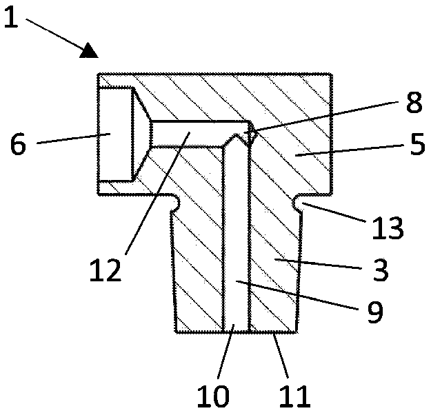 Closure element with a vent opening