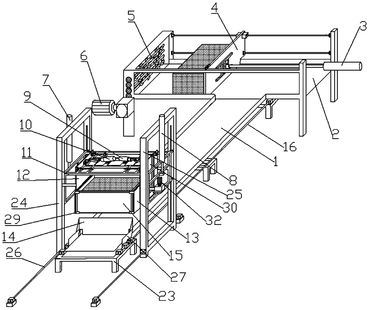 Hydraulic full-automatic feeding crusher and crushing method thereof