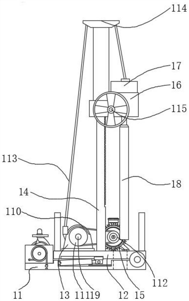 Construction method for green exploration groove in low mountain and hill areas