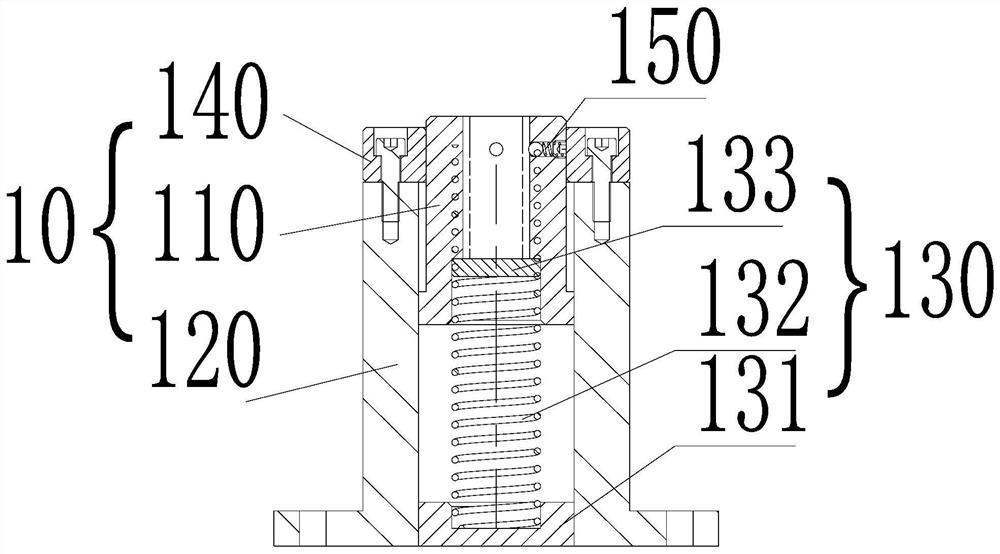 A bolster node positioning press-fitting device and press-fitting method