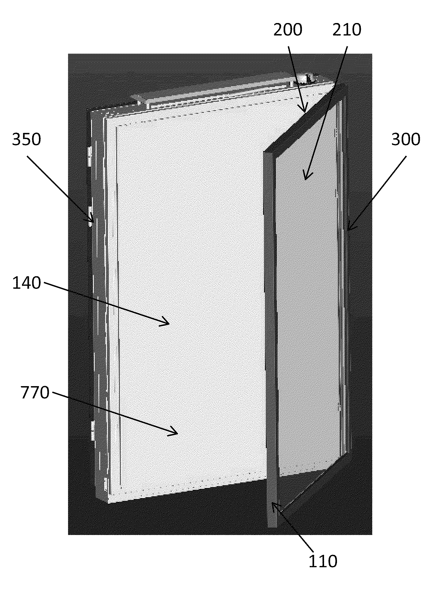 Isolated access assembly for back-to-back electronic display and static display