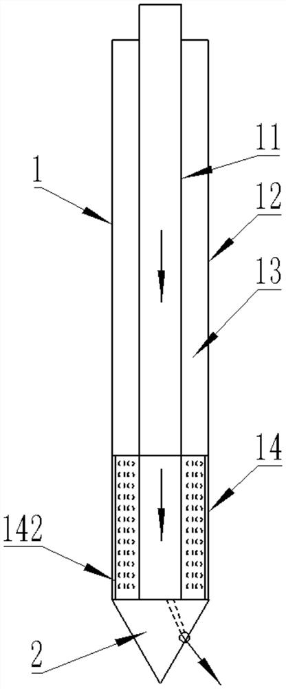 Drilling brine discharging device and drilling brine discharging method for salt cavern gas storage