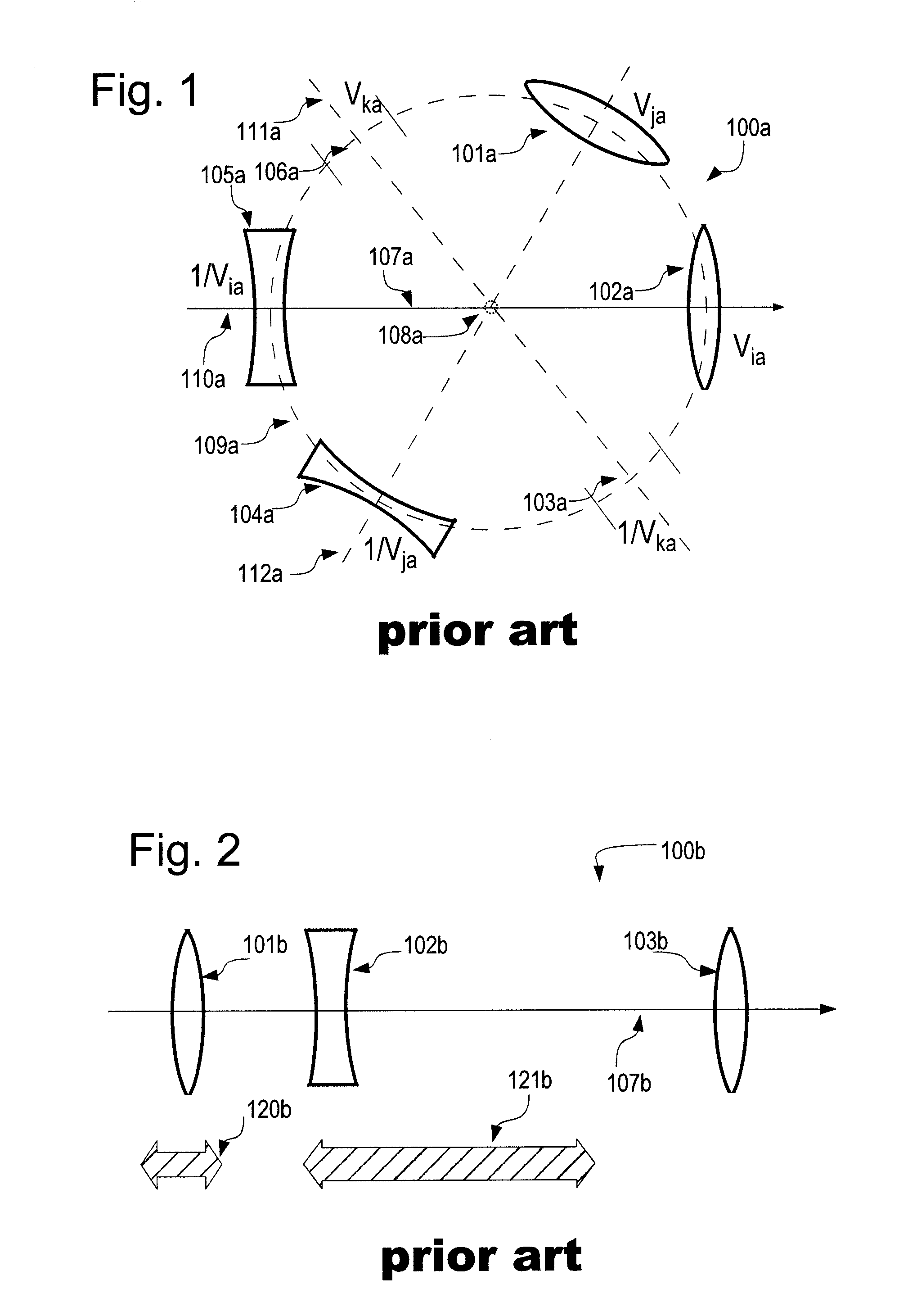 Optical arrangement for varying an imaging ratio or of a refractive power