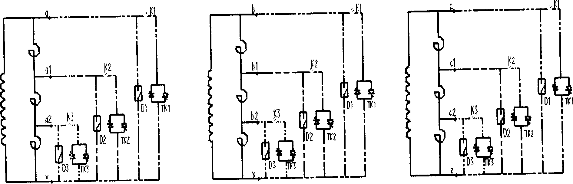 AC step controlled parallel reactor device