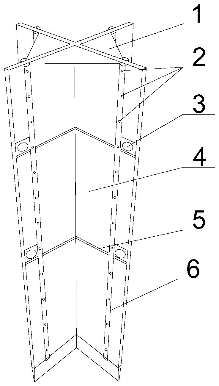 Reinforcing structure suitable for dual-arch tunnel mid-partition and construction method