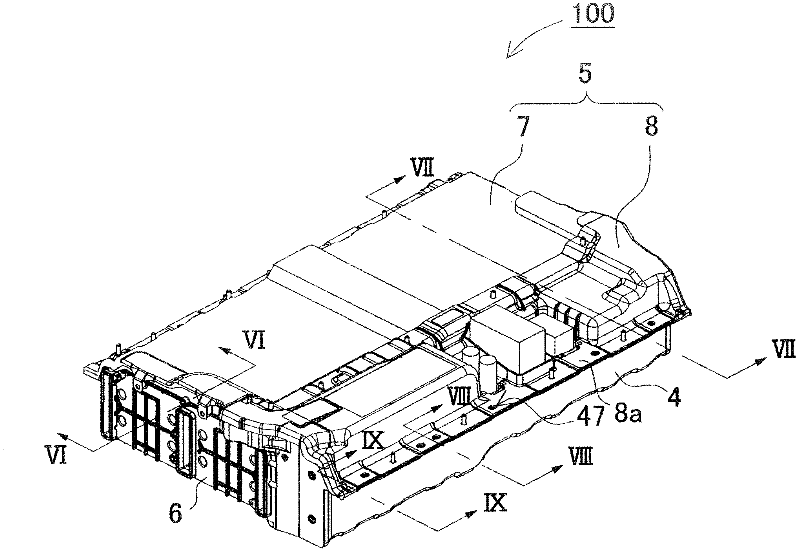 A power source apparatus, and a dust-free case and a vehicle equipped with the power source apparatus