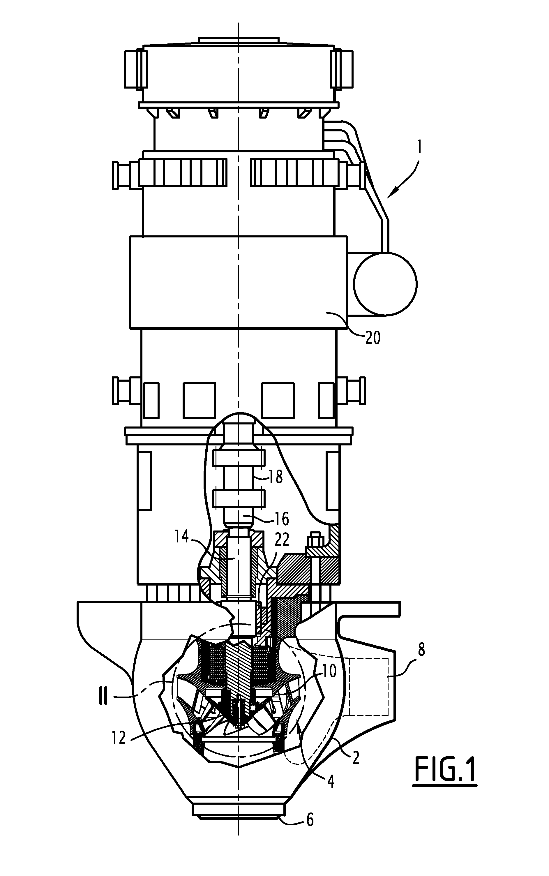 Pump including a shield for protecting a pump wheel against a coolant leak along the hub of the wheel