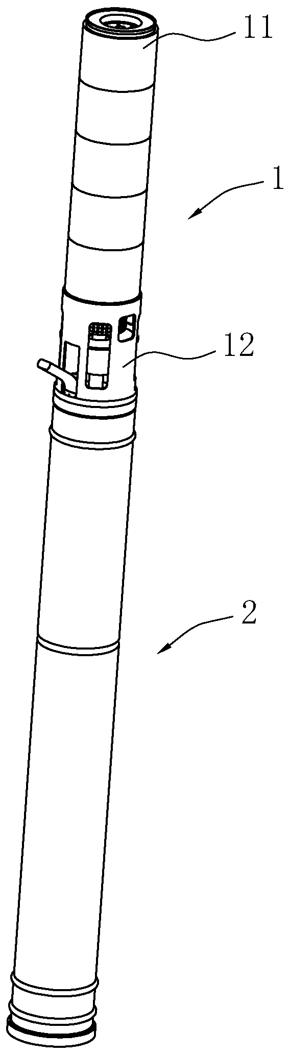 Deep-well pump with frequency conversion device