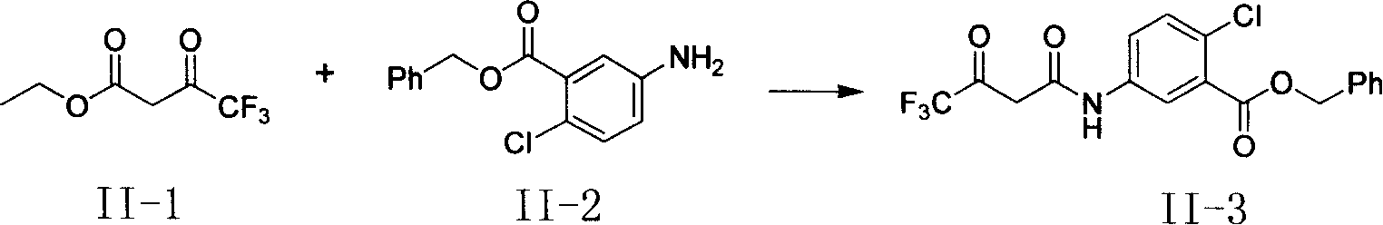 Compound of 1-pyrimidine ketone group-4-chlorine-5-benzoic ethers and preparation method thereof
