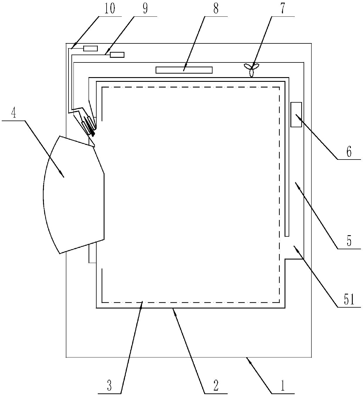 Clothes processing device with electrostatic eliminating function