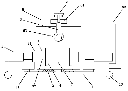 A performance testing device for a rotary positioning type o-shaped rubber sealing ring