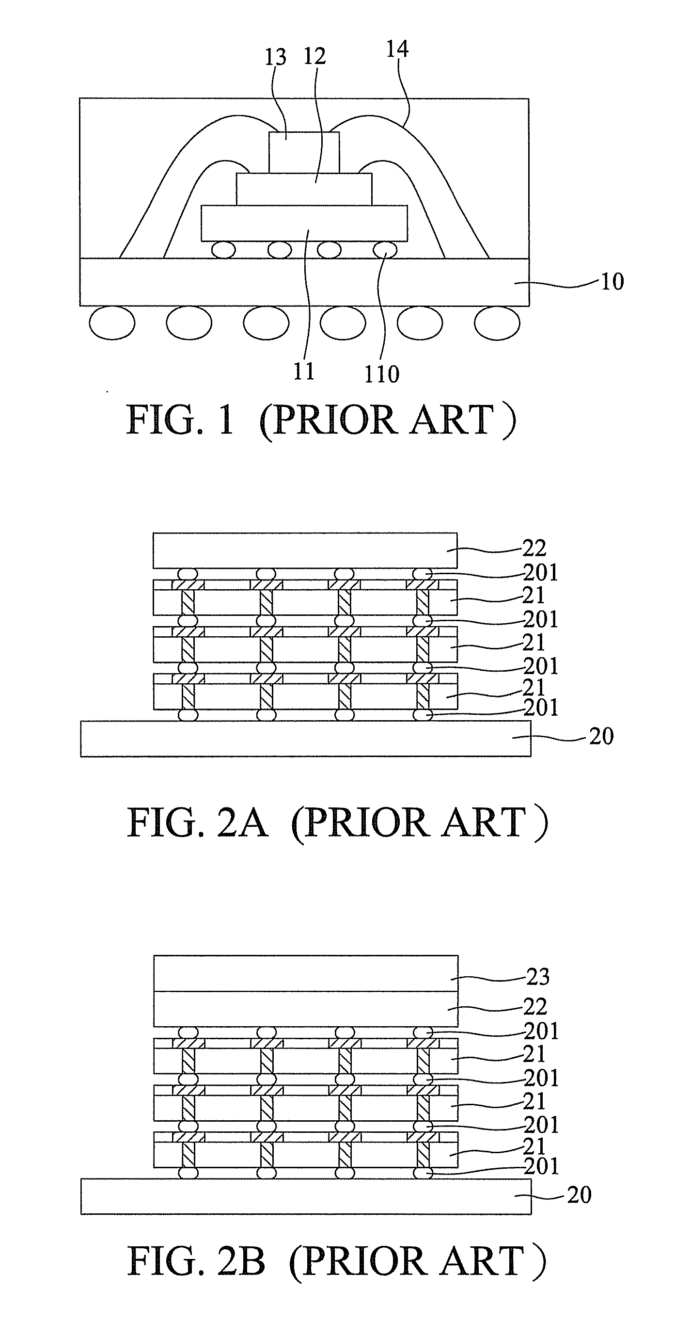 Multi-chip stack package structure and fabrication method thereof
