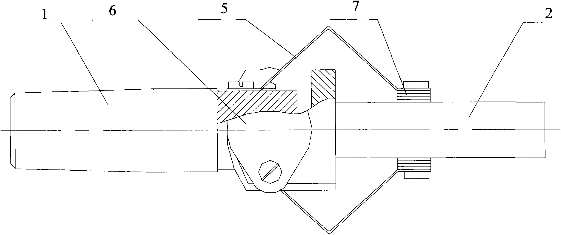 Device for hypersonic pitching dynamic test