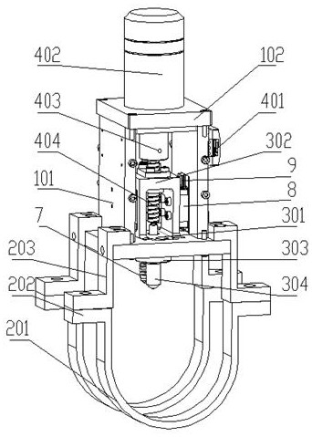 Portable in-service pipeline mechanical property detection equipment