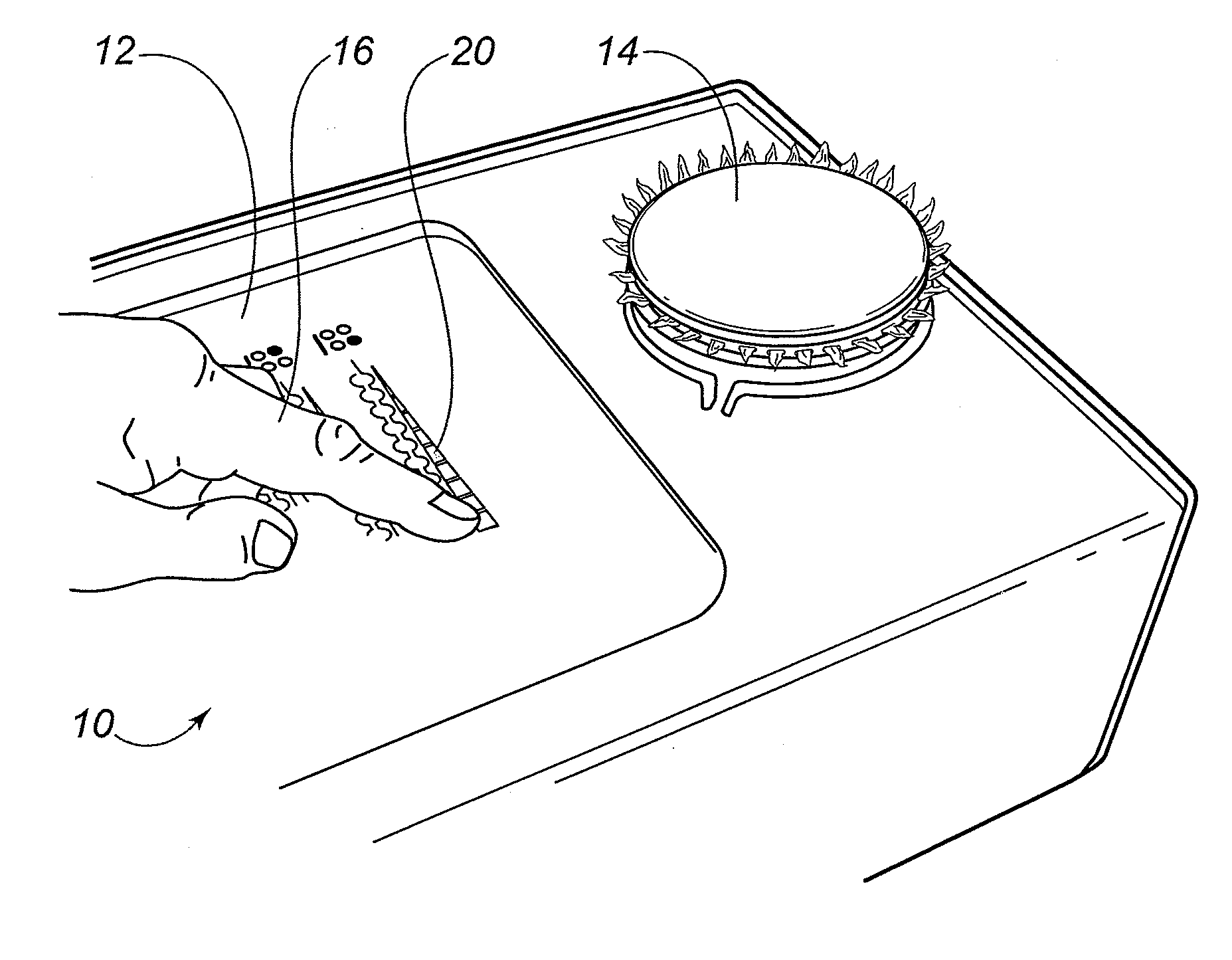 Gas Cook-Top With Glass (Capacitive) Touch Controls and Automatic Burner Re-ignition