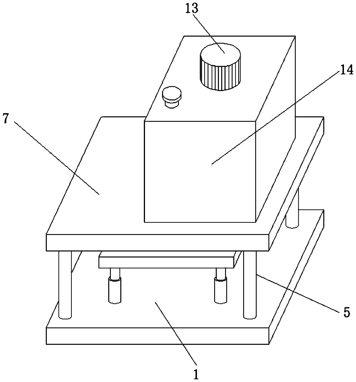 Gluing device for packaging box production