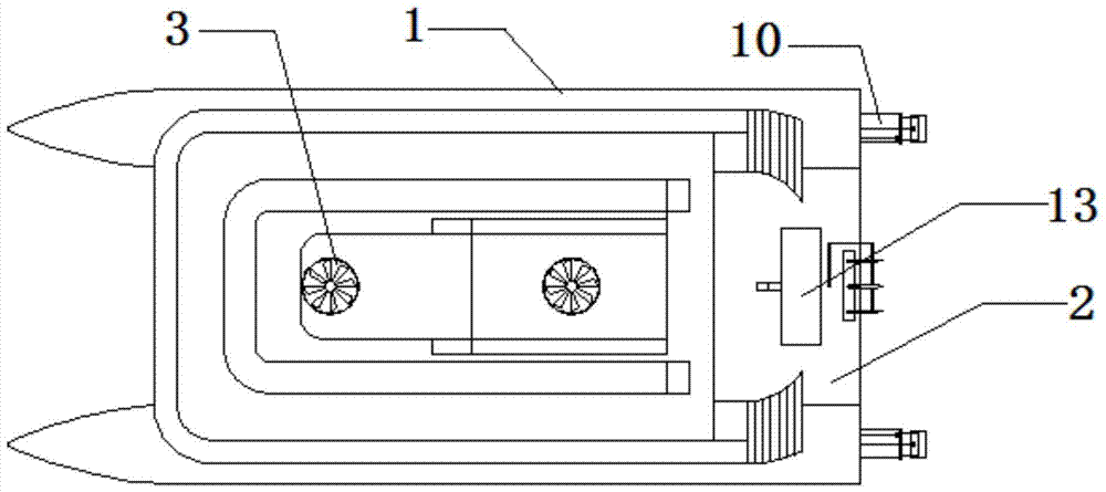 A variable catamaran air cushion yacht