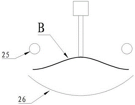 Sinusoidal roller type physical fitness device provided with regular icosahedral balls