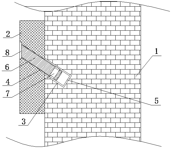 Building heat preservation plate quick mounting structure