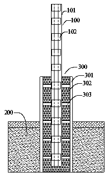 Construction method for lattice column of subway station