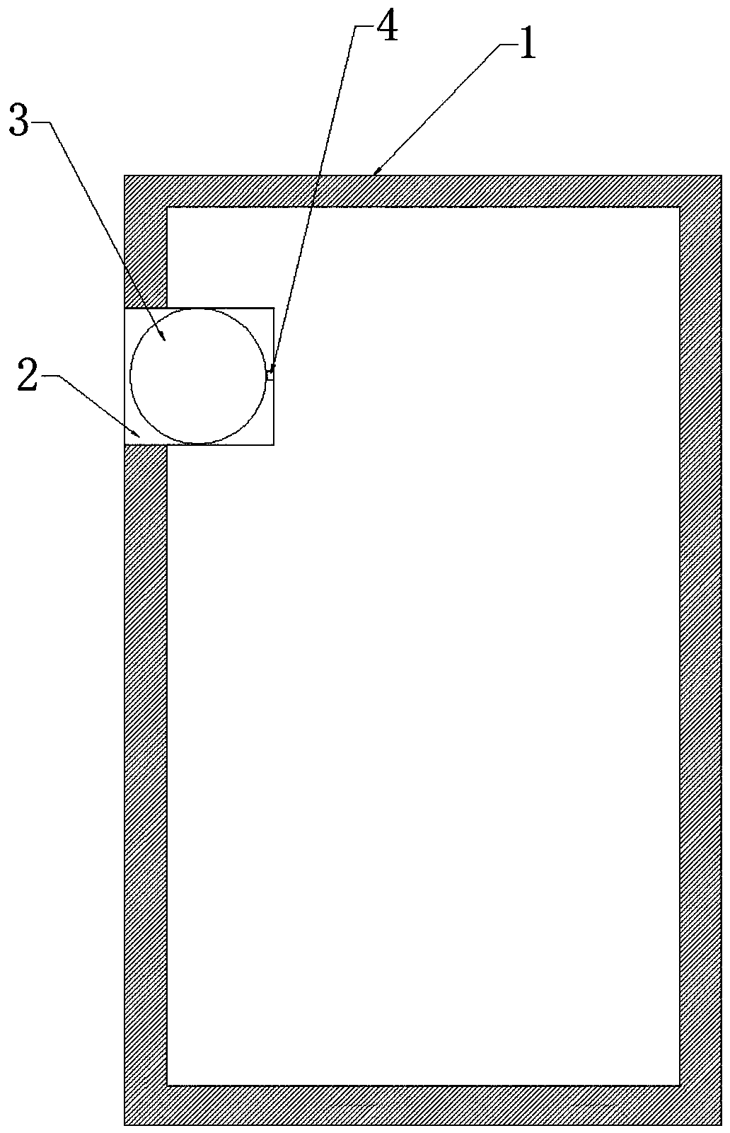 Heat dissipation and anti-drop structure for mobile terminal and mobile terminal