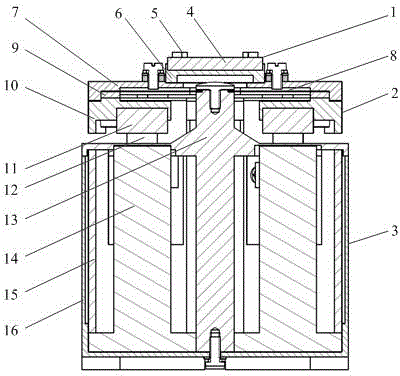 Electromagnetic actuating two-dimensional rapid deflecting mirror system
