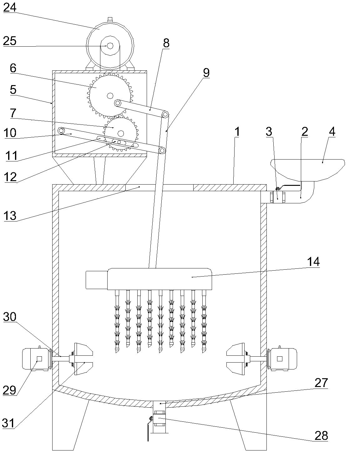 Mixing equipment for processing ceramic matrix composite raw materials