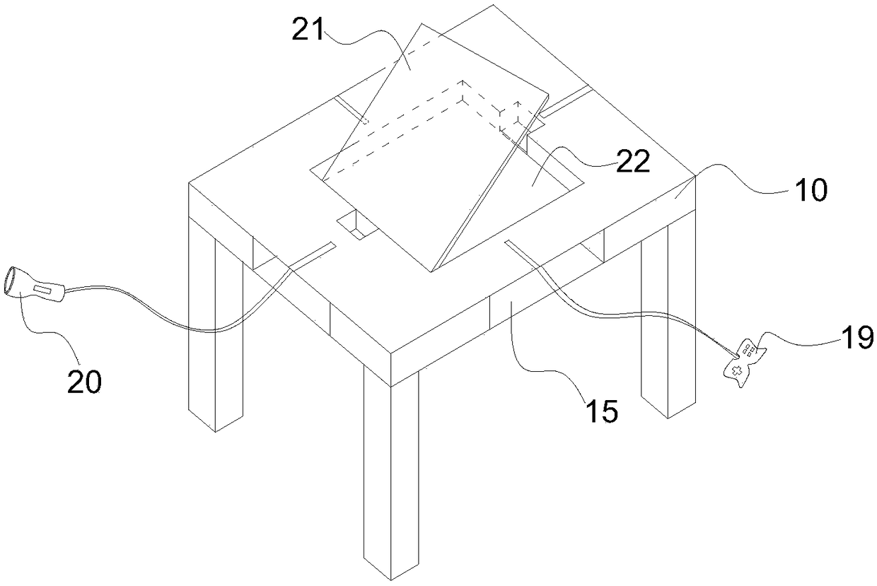 Board game table having wireless charging function