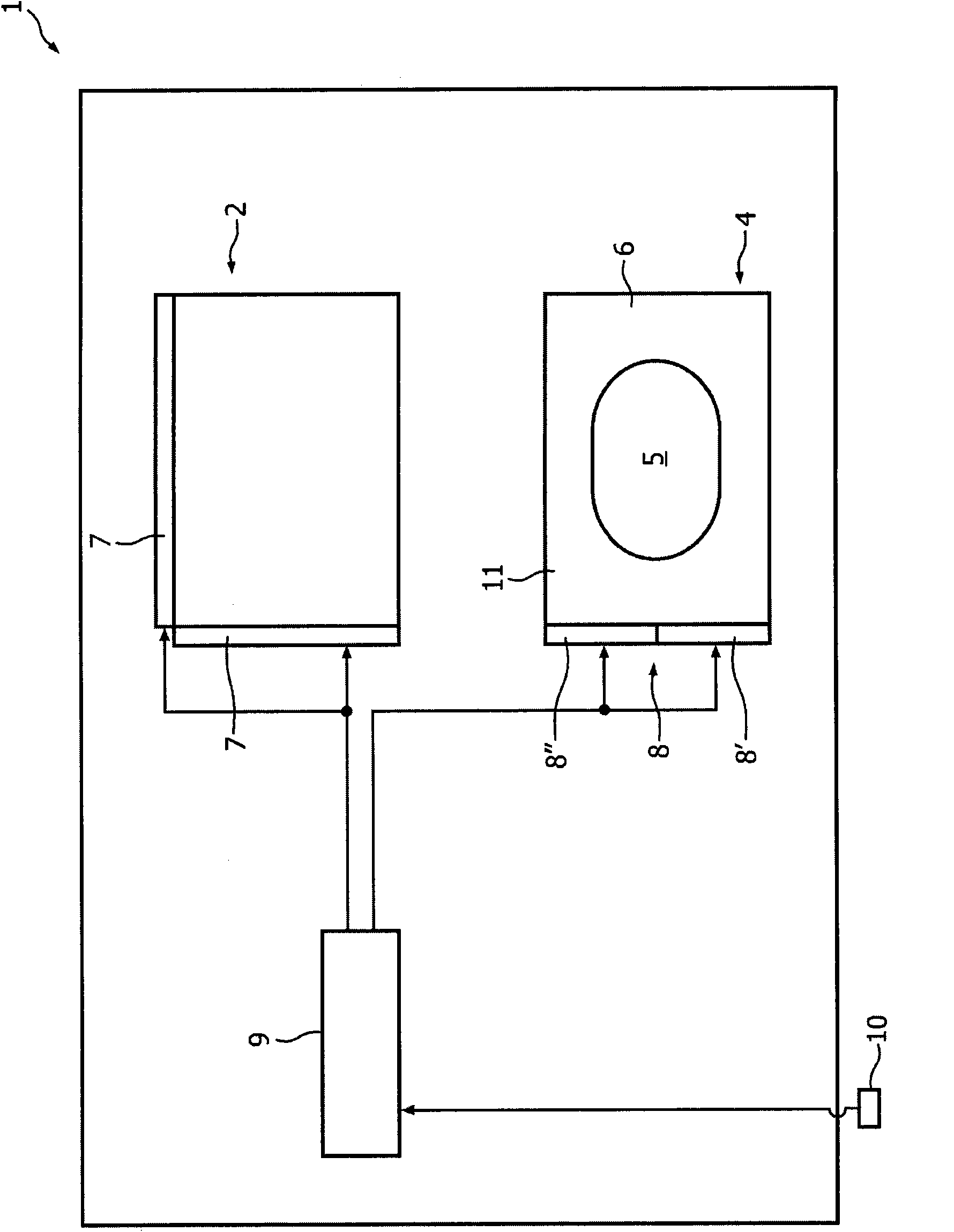 2D-dimming of illuminating member for display device