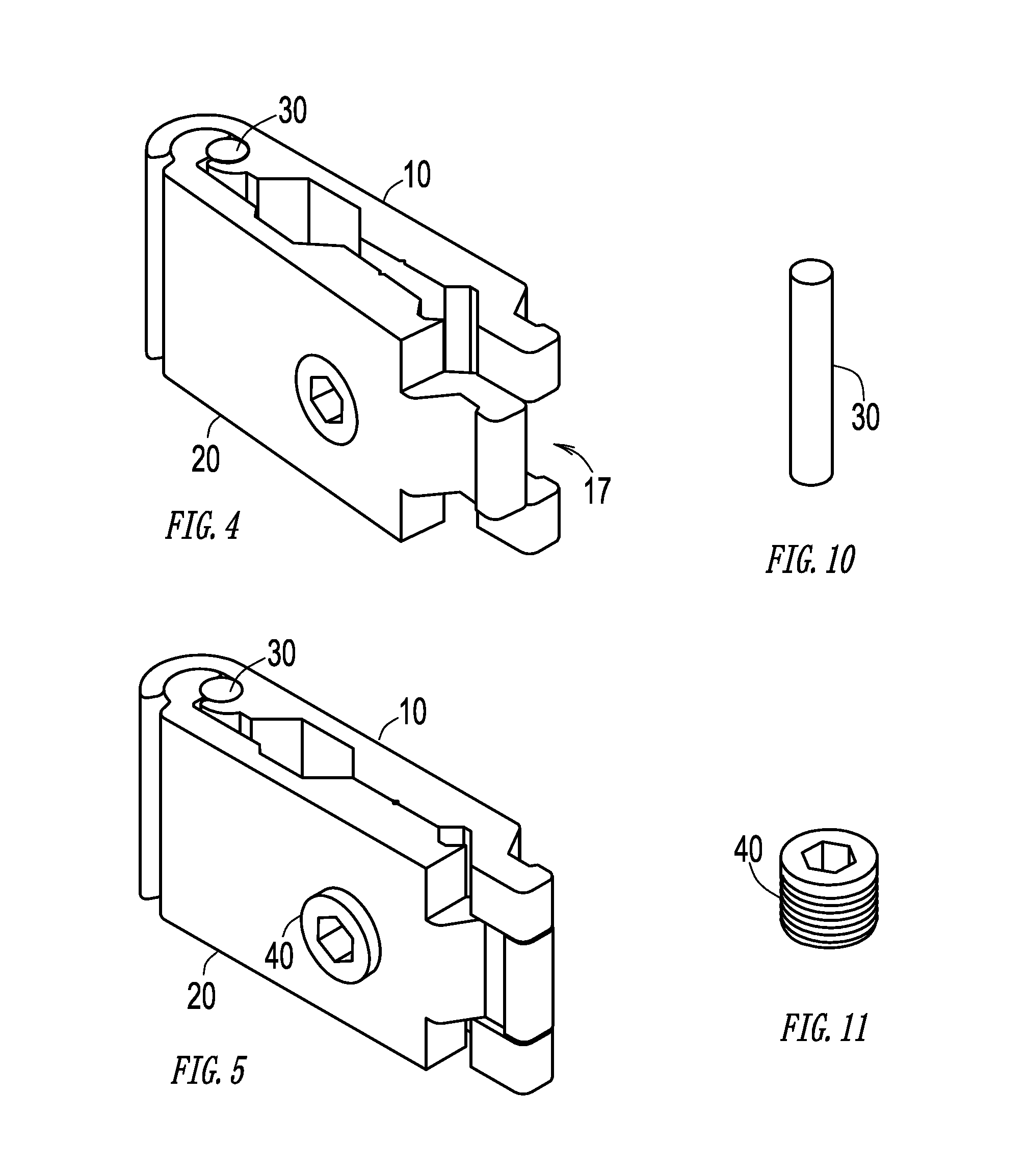 Expandable clamp with interlacing jaw heads