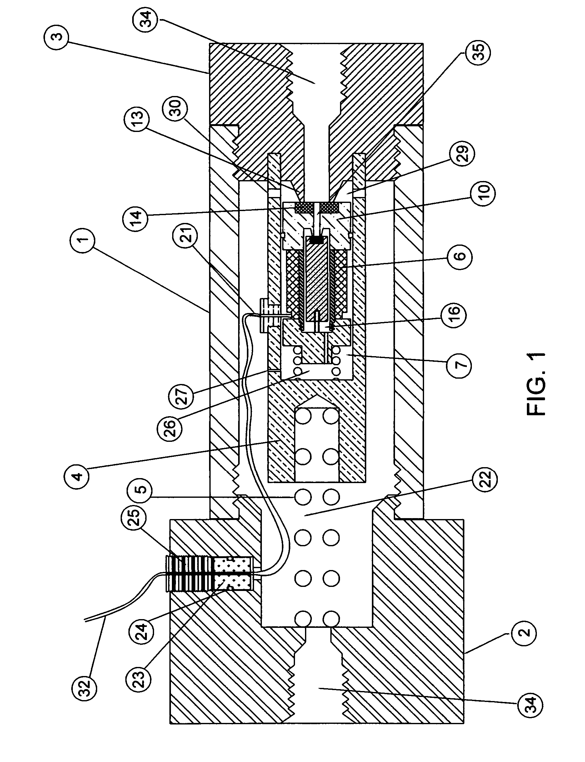 In-tube solenoid gas valve