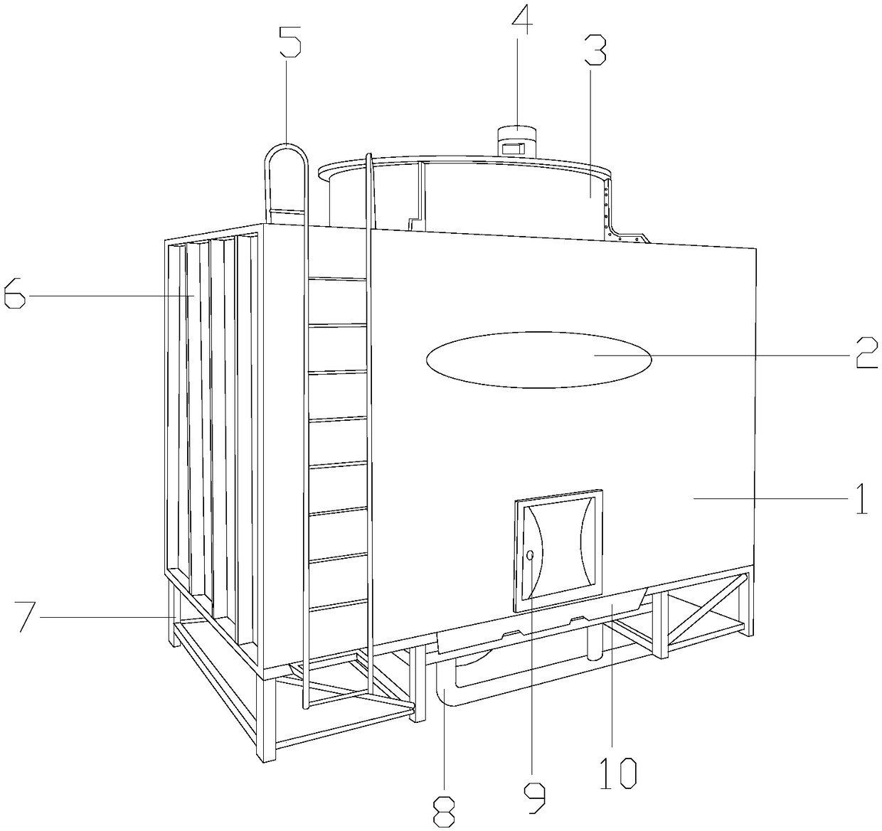 High-efficiency cooling equipment for metallurgy