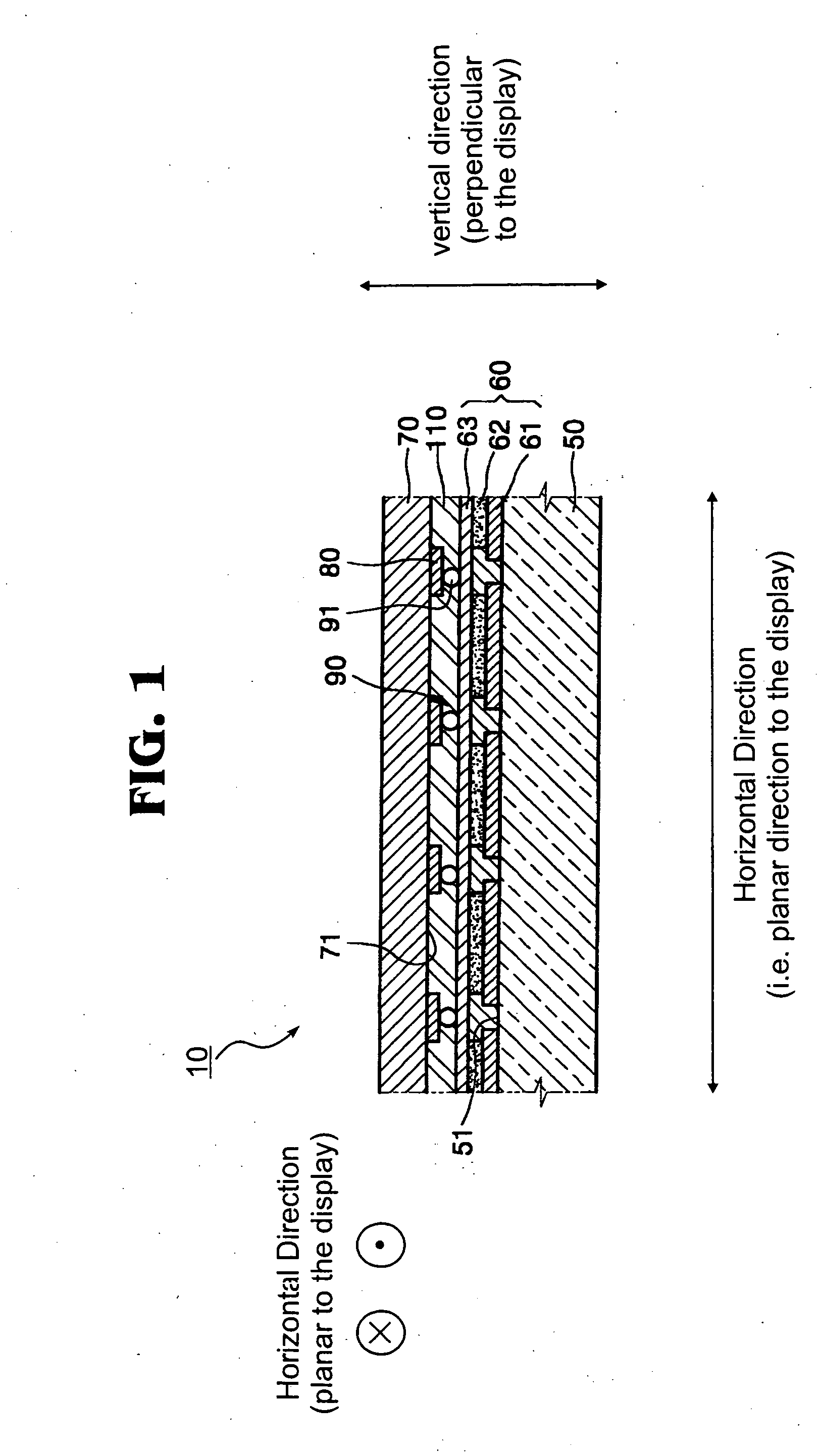 Electrical conductors in an electroluminescent display device