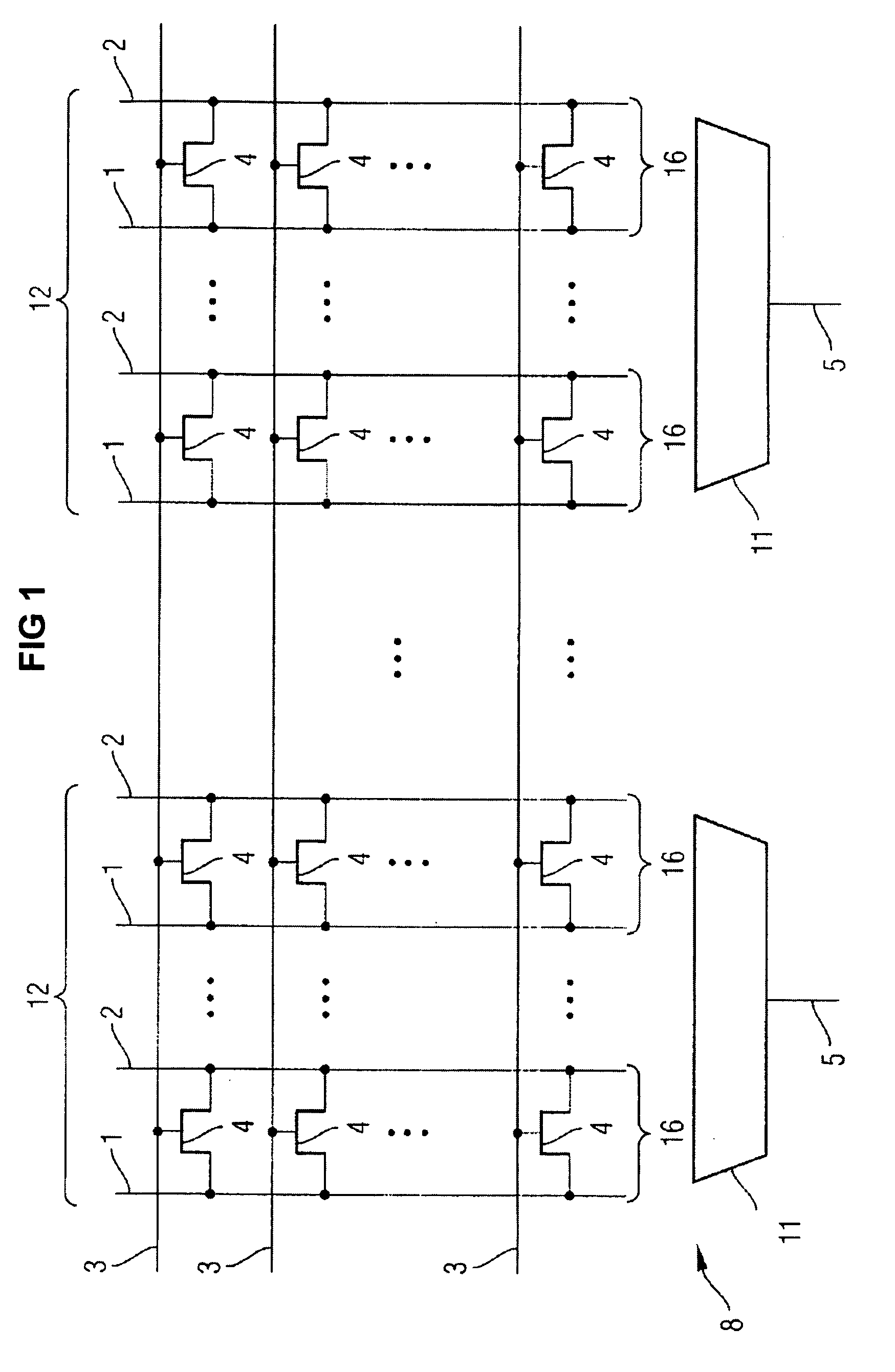 Memory arrangement with low power consumption