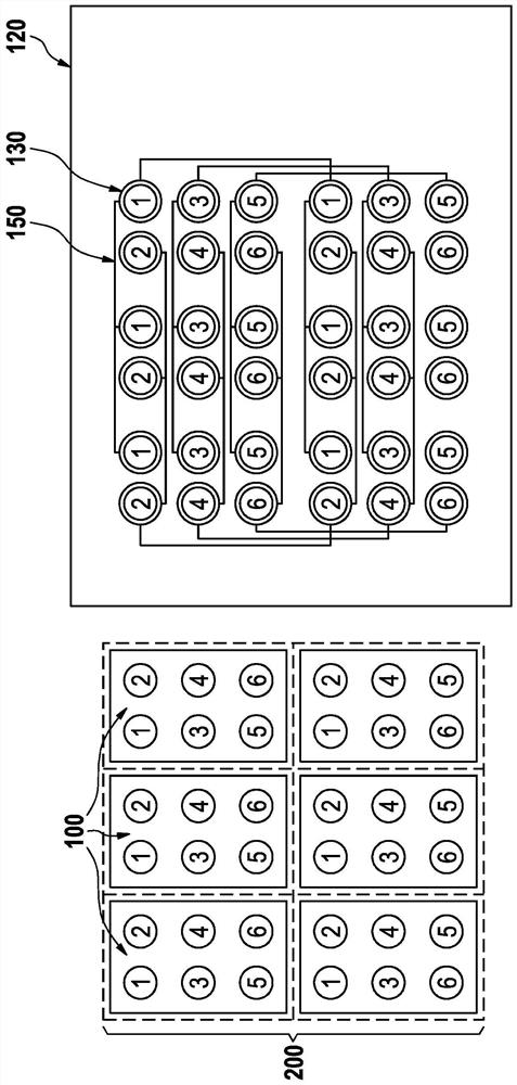 Sensor system, including a plurality of individual and separate sensor elements