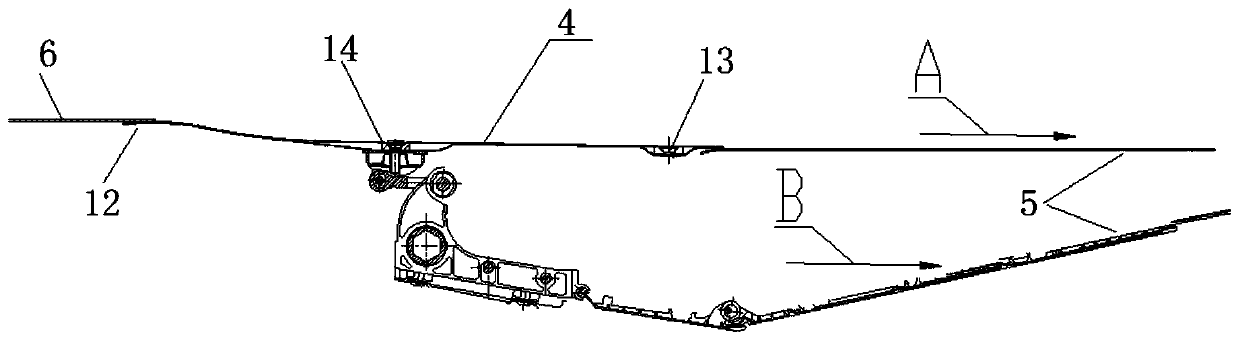 Elastic connecting assembly for aero-engine