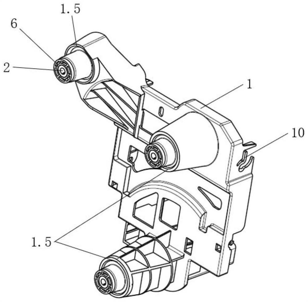 An integrated electrical module mounting bracket and its assembly