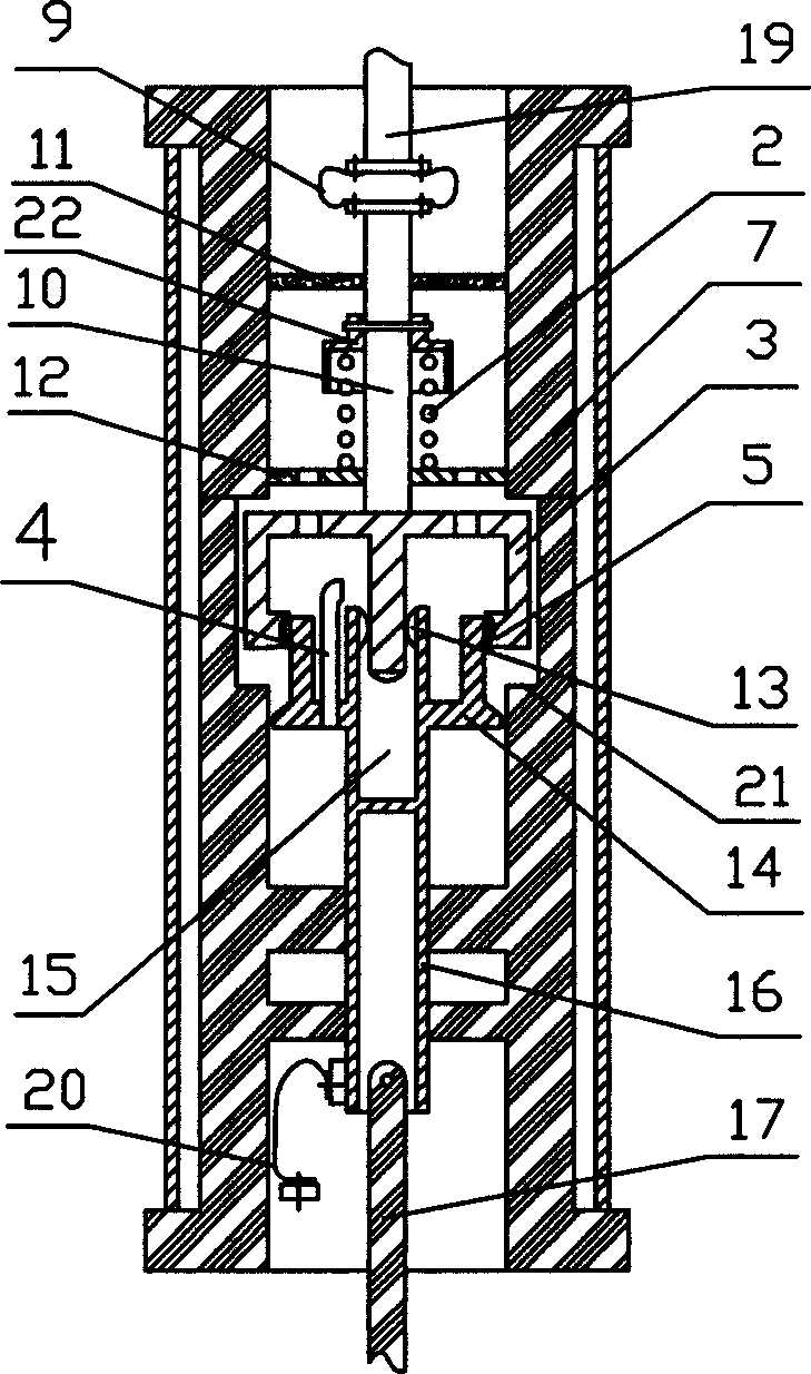 Double-speed segmented contact of ultrahigh voltage