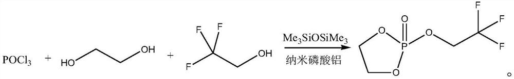 Application of trifluoroethoxy vinyl phosphate in battery electrolyte