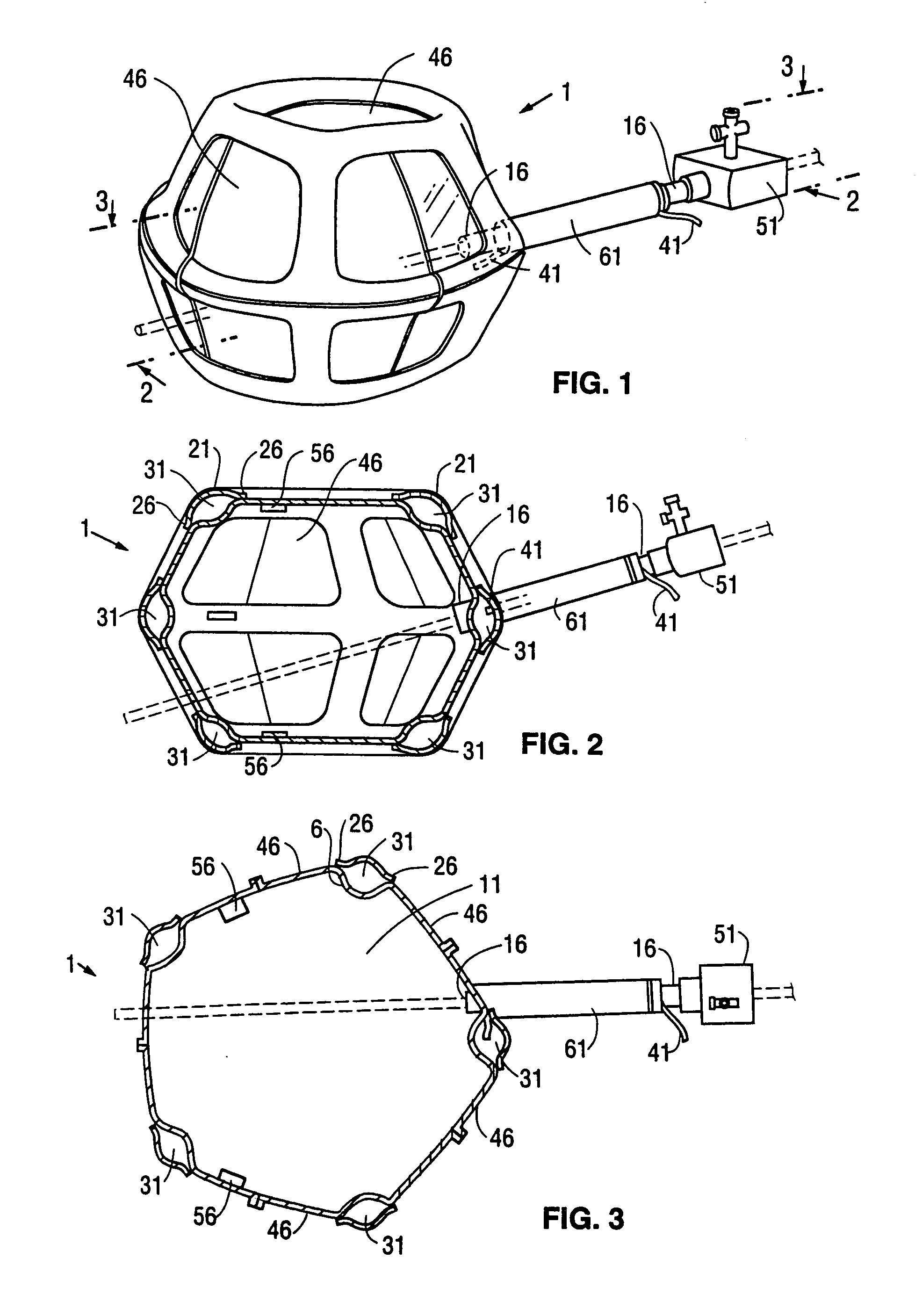 Endoscopic inflatable retraction device, method of using, and method of making