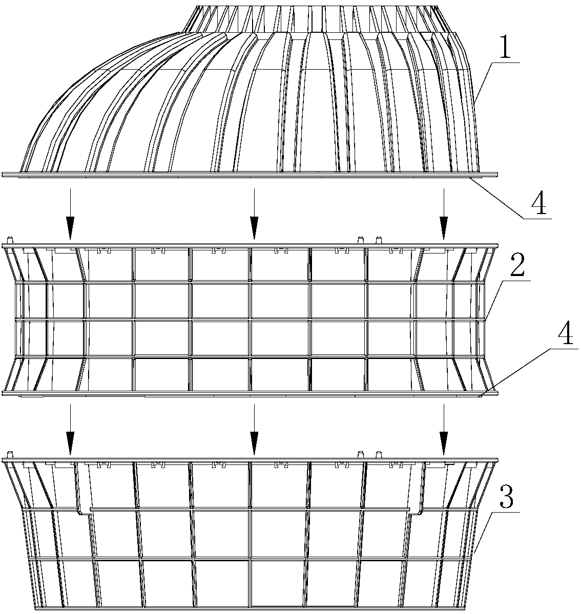 Plastic water meter valve well pedal mounting structure