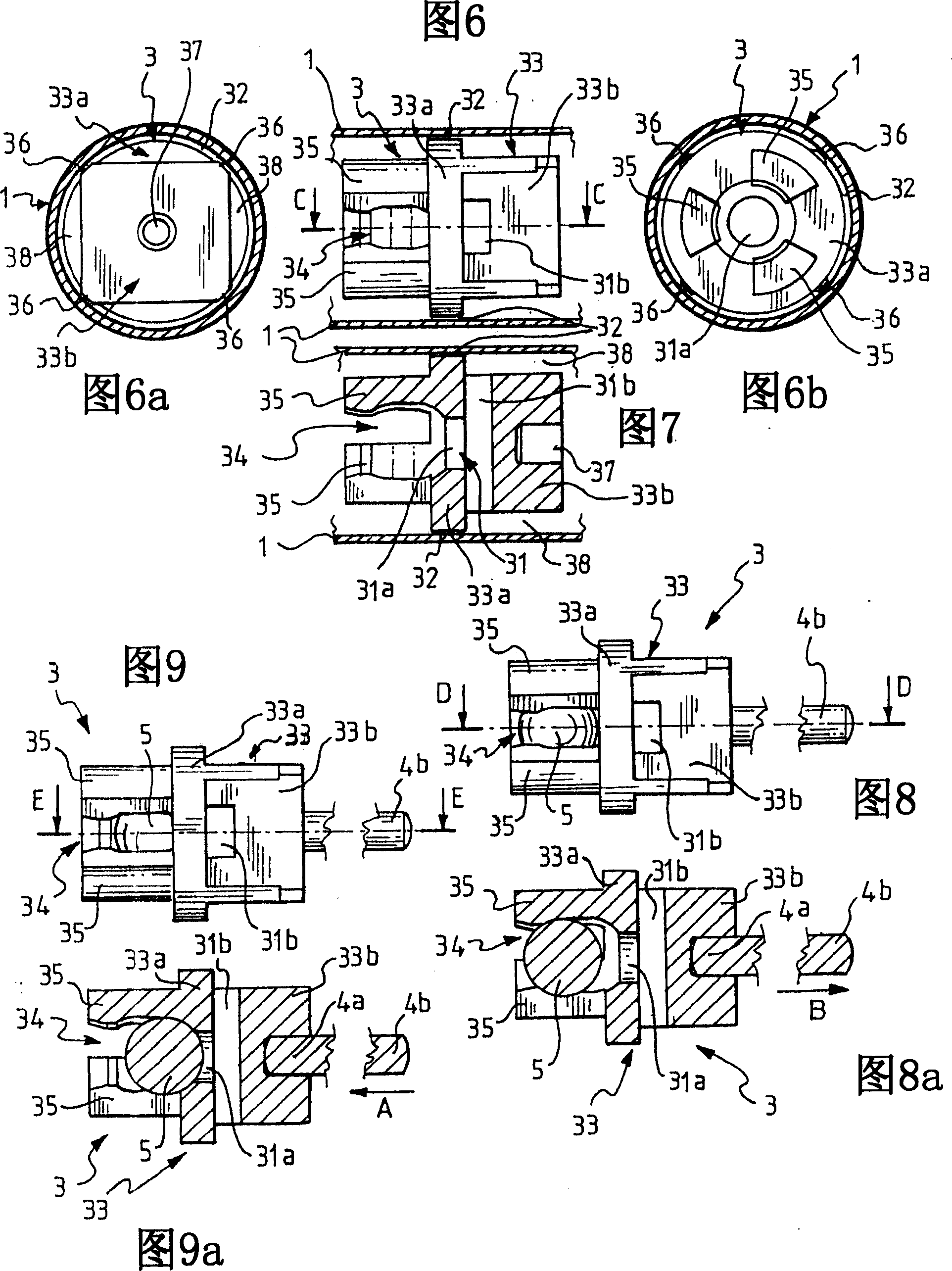 Damping device for pieces of furniture