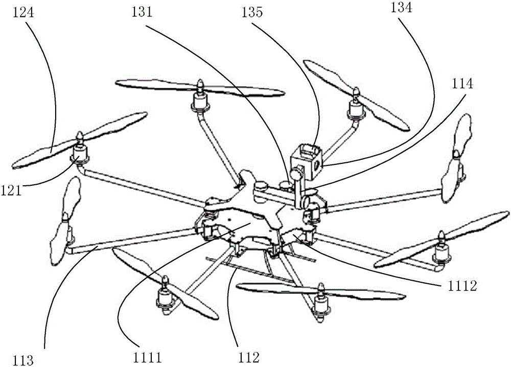 Multi-rotor unmanned aerial vehicle detection platform system for detecting surface cracks of structural member and method for detecting surface cracks of structural member with multi-rotor unmanned aerial vehicle detection platform system