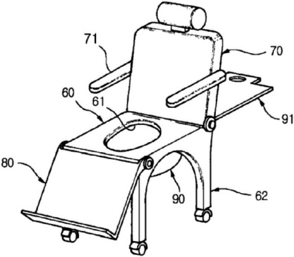 Bath chair for person having mobility disability