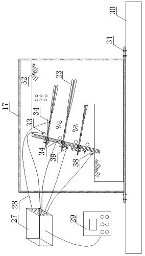 Static and dynamic test device and assembly and test method of slope anchorage structure in cold region