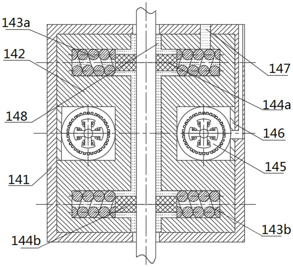 A light rod magnetic sealing structure device