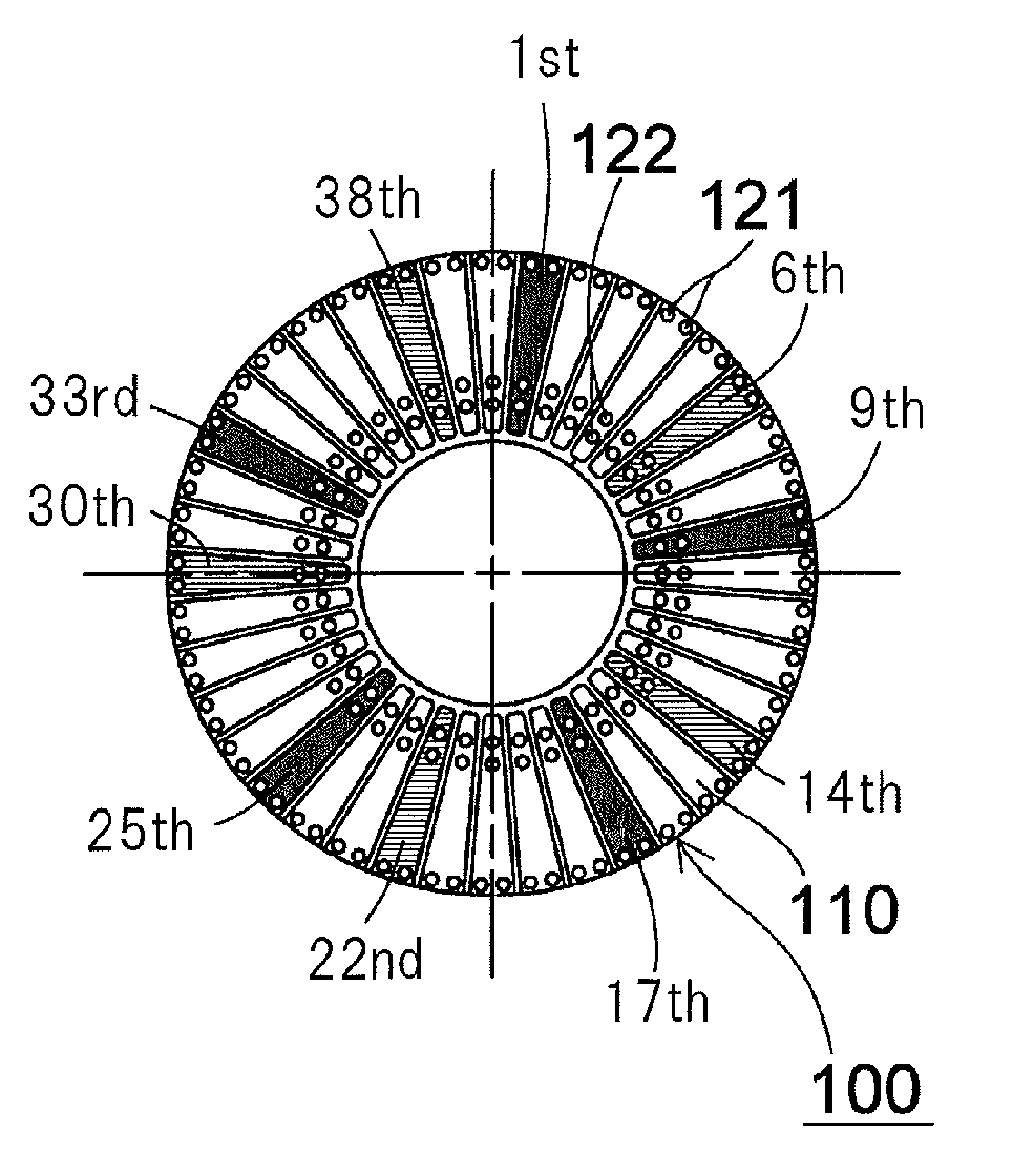 Disk motor and electric power tool equipped with the same