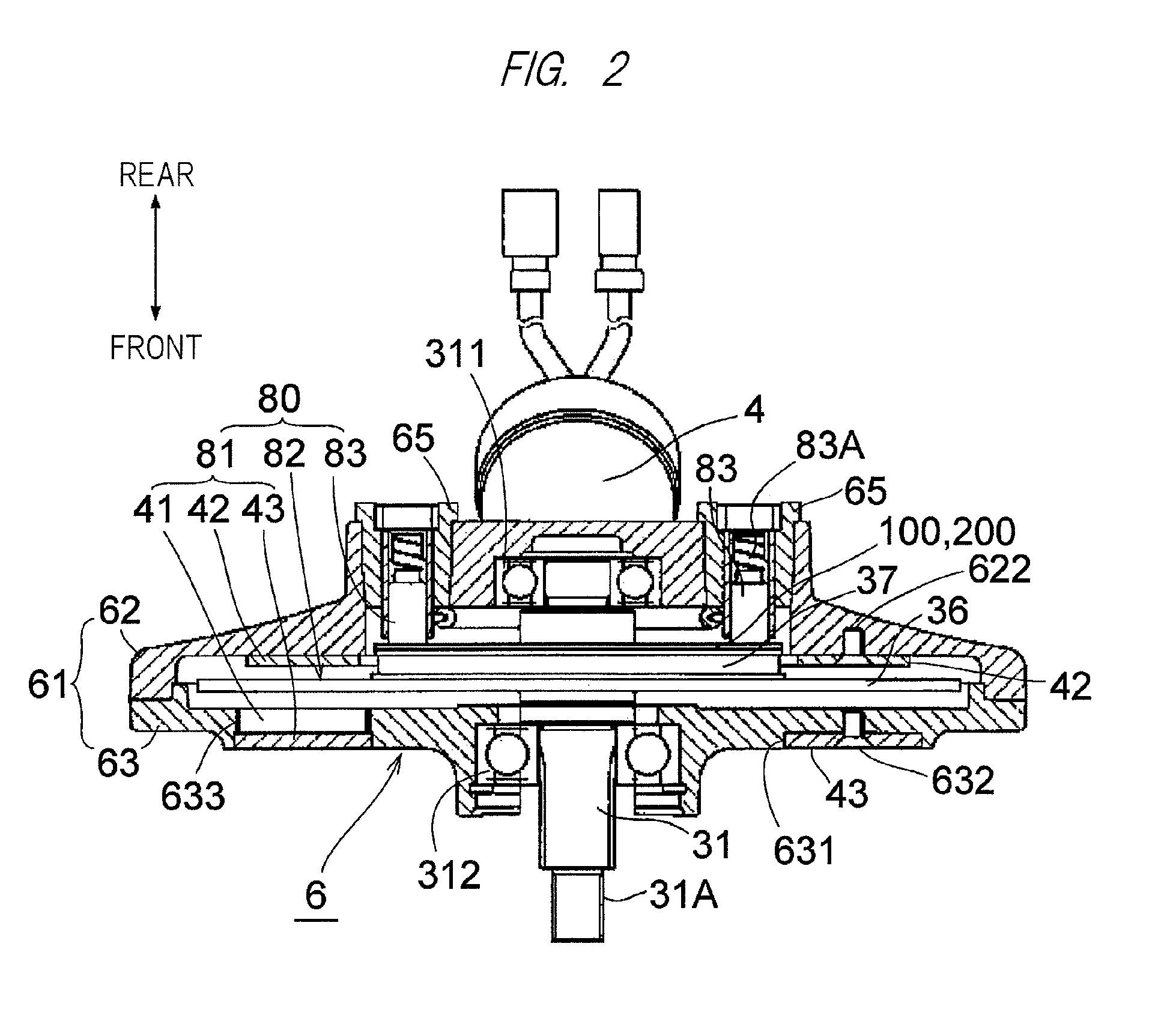 Disk motor and electric power tool equipped with the same