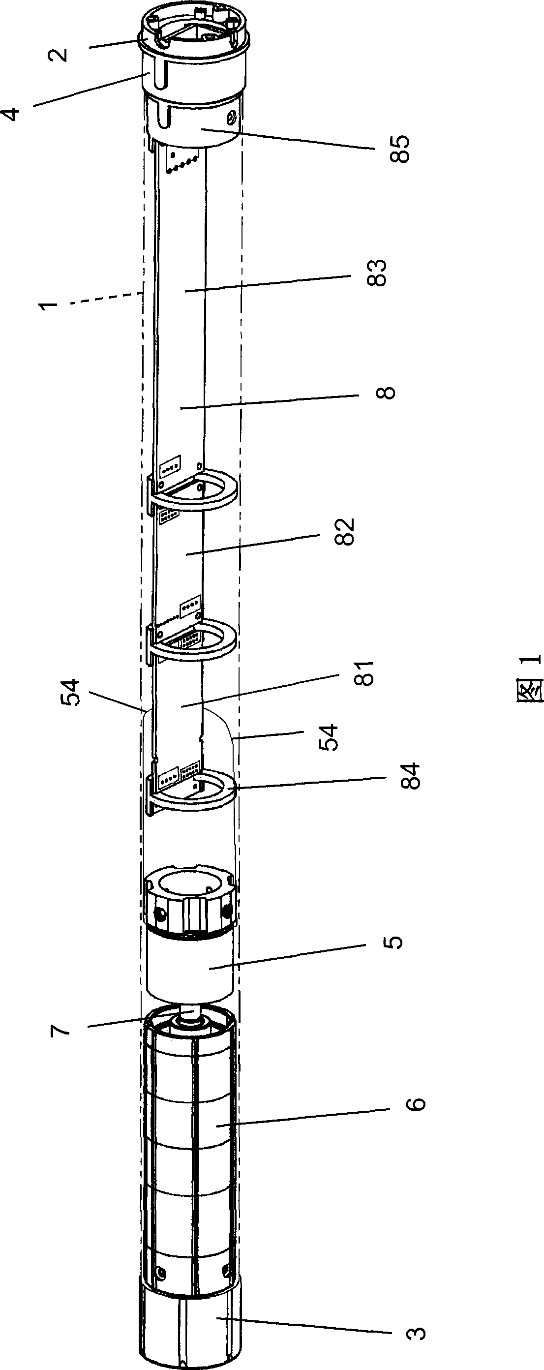 Drive device with electric furl