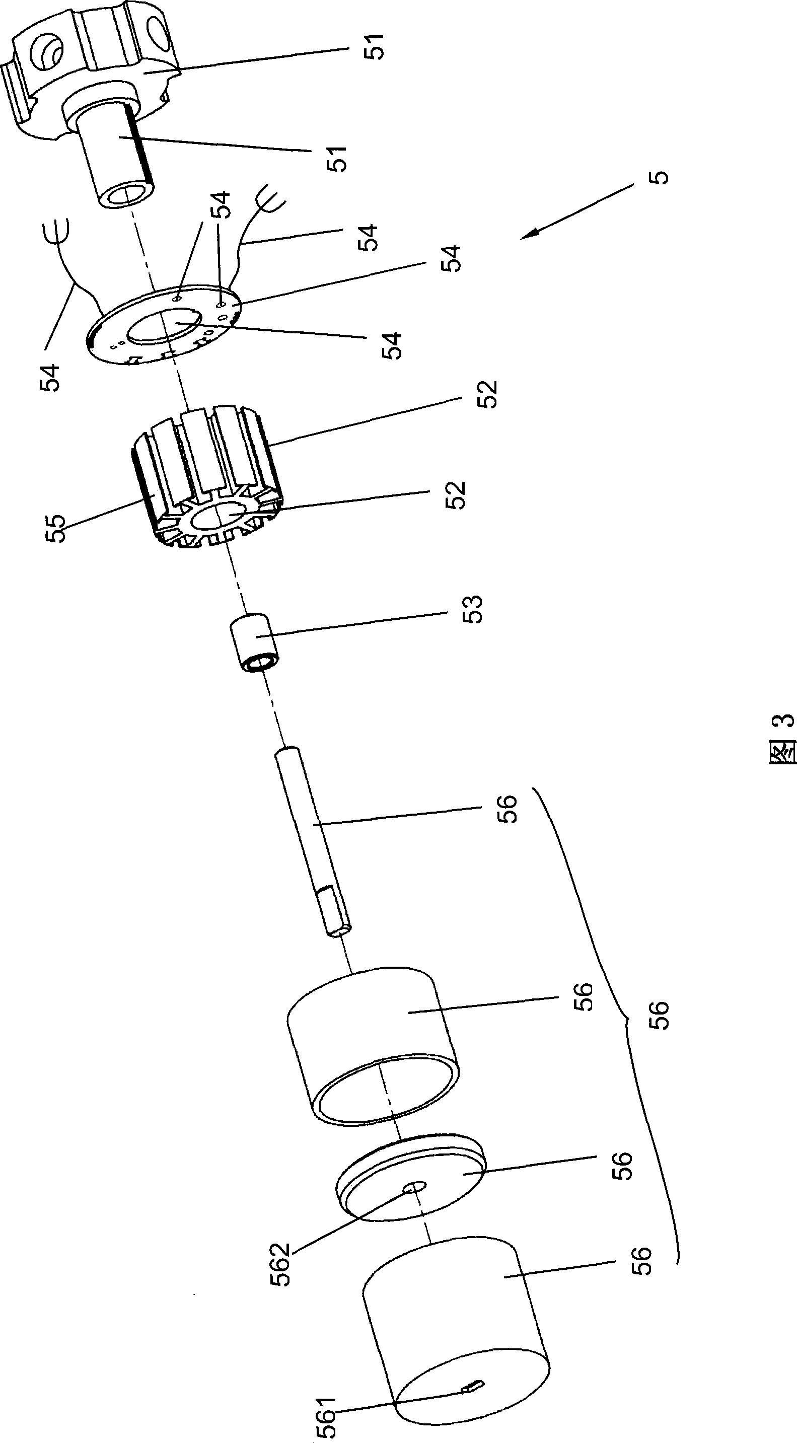 Drive device with electric furl